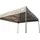GRASEKAMP Ersatzdach Faltpavillon 3 x 3 m Grau