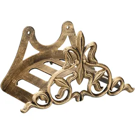 Relaxdays Schlauchhalter 0,3 m Gusseisen bronze