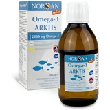 NORSAN Premium Omega-3 Arktis Dorschöl hochdosiert 200 ml / 2.000 mg Omega-3 pro Portion mit Zitronengeschmack/mit EPA & DHA/Premium Öl mit 800 IE Vitamin D3
