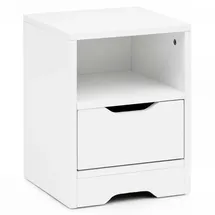 KADIMA DESIGN Nachtschrank Ilm 31 x 31 x 43 cm Weiß