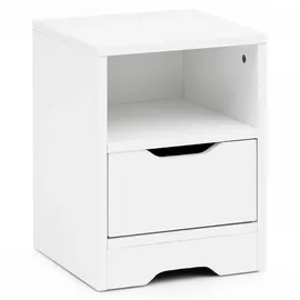 KADIMA DESIGN Nachtschrank Ilm 31 x 31 x 43 cm Weiß