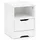 KADIMA DESIGN Nachtschrank Ilm 31 x 31 x 43 cm Weiß