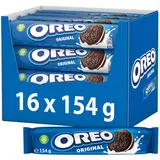 Oreo Original Kakokekse mit einer leckeren Crèmefüllung mit Vanillegeschmack - 16x 154g