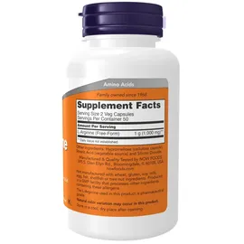 NOW Foods L-Arginine 500 mg Kapseln 100 St.