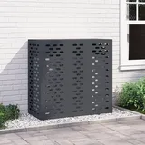 vidaXL Klimaanlagenabdeckung Anthrazit 110x50x105 cm Stahl