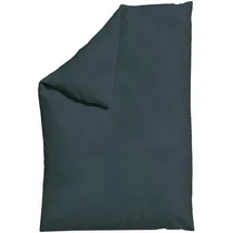 schlafgut Knitted Jersey Unifarben Grau 135 x 200 cm + 80 x 80 cm