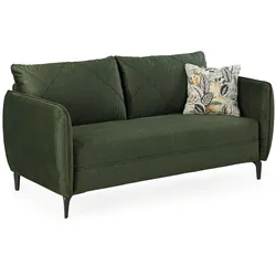 Sofa Novara Stoff Grün 2,5-Sitzer