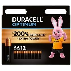 Duracell 12er-Pack Batterien »Optimum« Mignon / AA