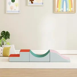 aiyaplay Schaumstoff Bausteine Kinder 3 Stück Riesenbausteine Hellgrau