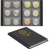 60-Fächer Münzalbum Münzhalter Münzsammlung Buch Geld Penny Pocket für Sammler