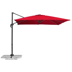 Ampelschirm Rhodos Junior ca.338x239x270cm Rot