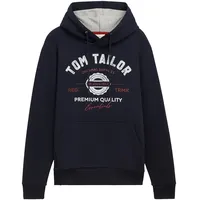 Tom Tailor 1043292 With Print Kapuzenpullover Sky Captain Blue 2XL