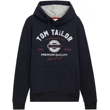 Tom Tailor 1043292 With Print Kapuzenpullover Sky Captain Blue 2XL