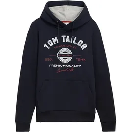 Tom Tailor 1043292 With Print Kapuzenpullover Sky Captain Blue 2XL