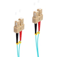 ShiverPeaks Cablenet Glasfaserkabel 1 m SC OM3 Aqua-Farbe
