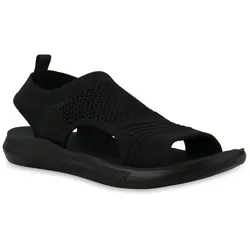 Damen Komfort Sandalen in Schwarz
