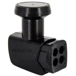 PremiumX Satelliten-Komplettanlage Fuba DAA 780 G Satellitenschüssel Alu Grau 5/8 Multischalter LNB F-Stecker, 1 SAT 8 Teilnehmer