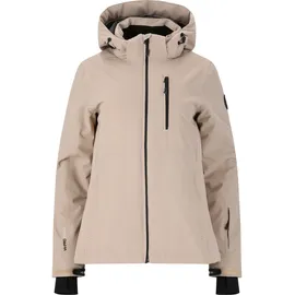 Whistler Skijacke WHISTLER "Drizzle", Damen, Gr. 38, grau (taupe), 100% Polyester, unifarben, normal, ohne Ausschnitt, Jacken Skijacke, in multifunktionaler und schützender Qualität