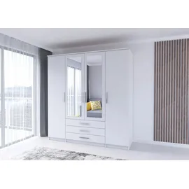 moeblo Drehtürenschrank RUTH 200 x 210 x 64 cm Weiß