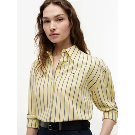 Tommy Hilfiger Hemdbluse SUMMER POPLIN LS BOXY SHIRT Gelb 42