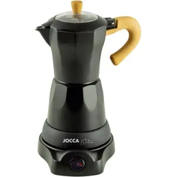 Jocca machine à espresso électrique en noir pour jusqu'à 6 tasses avec tête pivotante à 360°