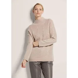 Madeleine Longpullover mit Stehkragen Braun 40/42