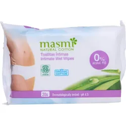 BIO INTIMPFLEGETÜCHER 100% Bio-Baumwolle MASMI 20 St