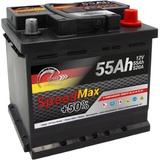 Autobatterie 55Ah 12V +50% Power 520A ersetzt 45Ah 50Ah 52Ah 52Ah 60Ah Speed Max