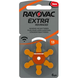 Rayovac Hörgeräte-Batterie 13AC 6er-Blister – Zuverlässige Energie für Ihr Hörge...