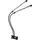 GLOBO LED-Klemmstrahler mattschwarz transparent Metall, Kunststoff B/H/T: ca. 45x47x41 cm 1 Brennstellen - Mattschwarz, Transparent
