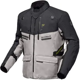 Modeka Atlaz Textiljacke Hellgrau/Schwarz 3XL