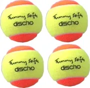 Tennisbälle - DISCHO Funny Soft - Methodik Stage 2 - 4er Packung