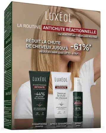 Luxéol Geschenkset Reaktive Haarausfall-Routine 3 Produkte