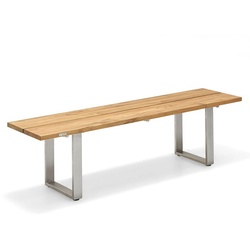 Bank Nemo Edelstahl - 220 cm Teak geölt