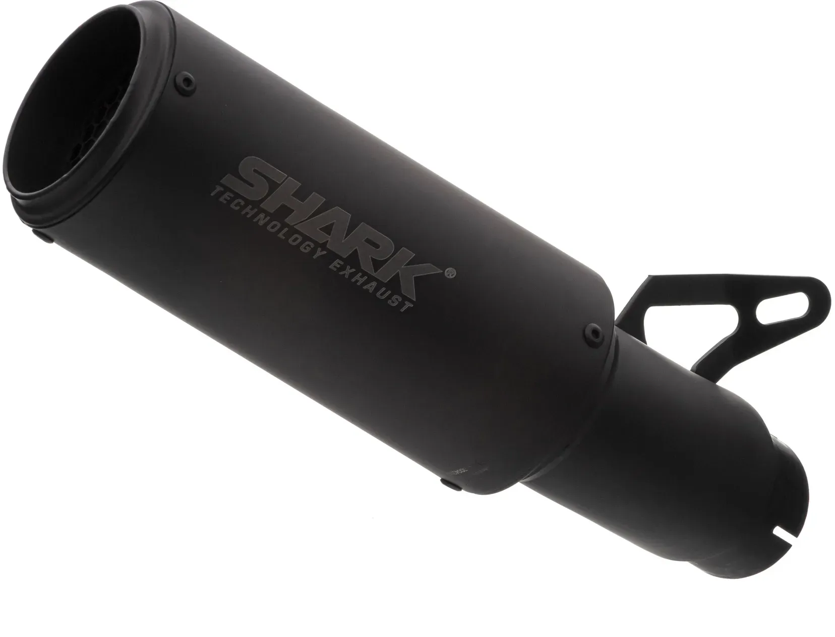 SHARK EXHAUST RCT Edelstahl beschichtet schwarz-matt, schwarz
