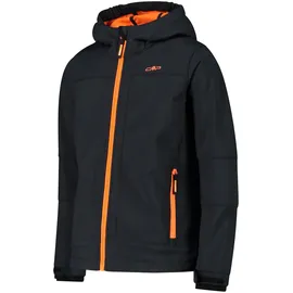 CMP Jungen Softshell With Climaprotect Wp 7,000 Technology KID Jacket FIX Hood antracite-flash orange 12UL, 116