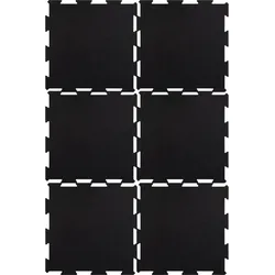 Bodenschutzmatten 50x50 | 6 Stück Puzzle Matte im Set EINHEITSGRÖSSE