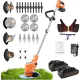 Akku-Elektro-Rasenmäher, Vier-in-Eins-tragbarer Rasenmäher für den Heimgebrauch Höhen- und winkelverstellbarer Mäher - Grenintol