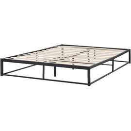 Beliani Viry 160 x 200 cm Schwarz