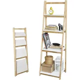SoBuy Bücherregal 41,5 x 34,5 x 140 cm Weiß