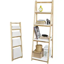 SoBuy Bücherregal 41,5 x 34,5 x 140 cm Weiß