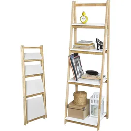 SoBuy Bücherregal 41,5 x 34,5 x 140 cm Weiß
