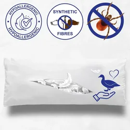 cloudcomfort Basic Mikrofaser Kopfkissen 40 x 80 cm Weiß