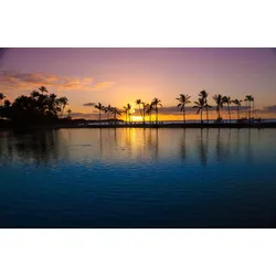 Fototapete PAPERMOON "MEER OZEAN SEE STRAND SONNE THAILAND PALMEN", bunt, B:2,50m L:1,86m, Vlies, Tapeten