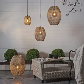 StarTrading Best Season Lampenschirm 'Linde', beige, für E27 ca. 30x40 cm