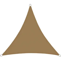 KARAT Sonnensegel Atmungsaktiv /Dreieckig / Sand / 4,2 x 4,2 x 6 m