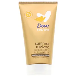 Dove 3x Dove Summer Revived Selbstbräuner Lotion für Körper Light Medium je 75ml