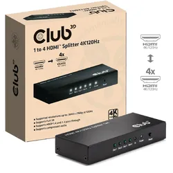 Club 3D CSV-1385 - Video-/Audio-Splitter - 1-to-4, 4K120Hz
