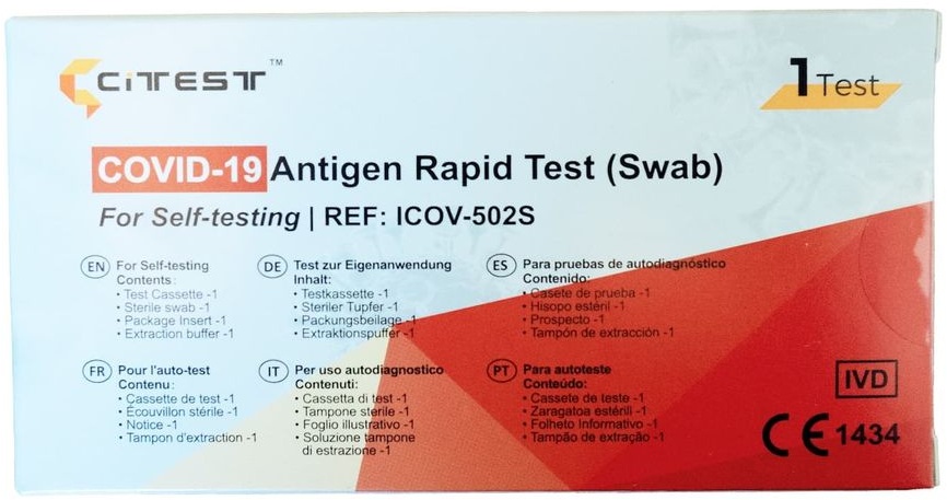 citest diagnostics covid-19 antigen rapid test swab