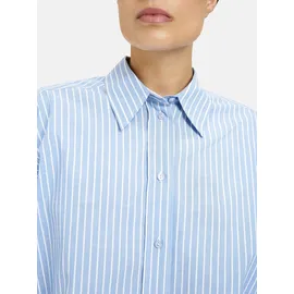 Milano Italy Hemdbluse mit Knopfleiste, Hellblau, 40